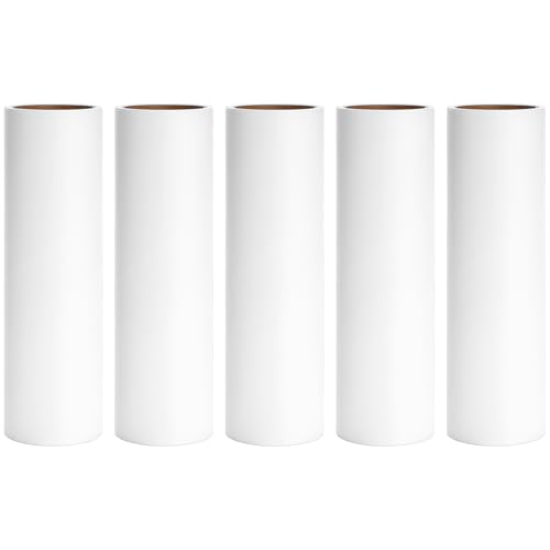 6.3 inch Large Lint Roller Refills Compatible with PetLovers BomDa YabeePet Fedicelly Large Lint Rollers for Pet Hair Extra Sticky 60 Sheets per Refill Pack of 5 Rolls 300 Sheets Total - size: 6.3 inch