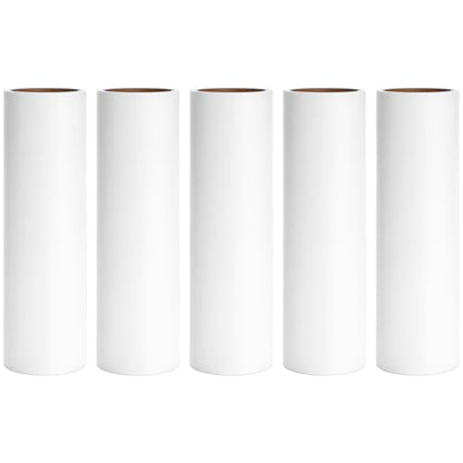 6.3 inch Large Lint Roller Refills Compatible with PetLovers BomDa YabeePet Fedicelly Large Lint Rollers for Pet Hair Extra Sticky 60 Sheets per Refill Pack of 5 Rolls 300 Sheets Total - size: 6.3 inch