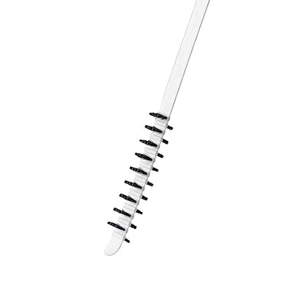 Dryer Vent Cleaner Brush Nylon Double Side Brush Long Flexible Refrigerator Coil Brush for Household Cleaning (White) - color: White