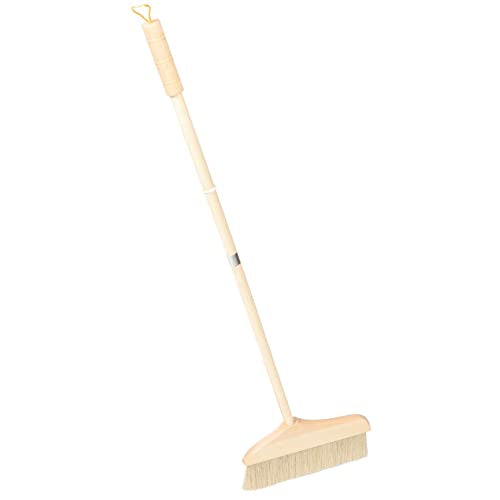 Vaguelly Detachable Long Handle Soft Bristle Sweeping Broom for Efficient Floor Cleaning Home Kitchen and Living for Carpets and Hardwood Floors