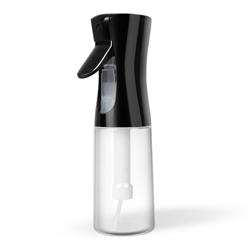 Continuous Spray Bottles, Ultra Fine Mist Sprayer, Spray Bottle For Hairstyling, Cleaning, Plants, Pets, Barbers, Salons (Black) - color: Black