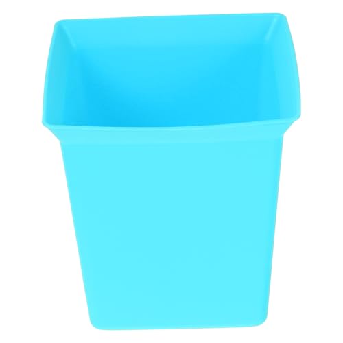 Outanaya Portable Cleaning Basket with Handle Plastic Storage Organizer Bin Sky Blue Compact Utility Caddy for Hotel Room Household Supplies