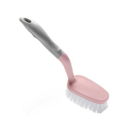 Tile Tub Scrubber Brush, Non Scratch Shower Scrubber Shower Cleaning Brush Long Handle Scrub Brush for Cleaning Bathtub Shower Bathroom, Pink