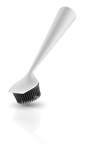 EVA SOLO | Dishbrush Silicone | Robust Washing-up Brush with a Practical & Effective Kitchen Scrubber Edge | Multipurpose Cleaning Brush | Danish Design, Functionality & Quality | Marble Grey - color: Marble Grey