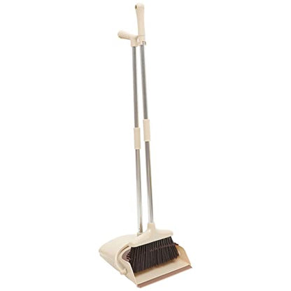 Yardwe 1 Set Broom Set Kitchen Brooms Household Cleaning Broom and Dustpan Handled Garden Dustpan Small Broom and Dustpan Brush and Dustpan Office Plastic Cleaner -