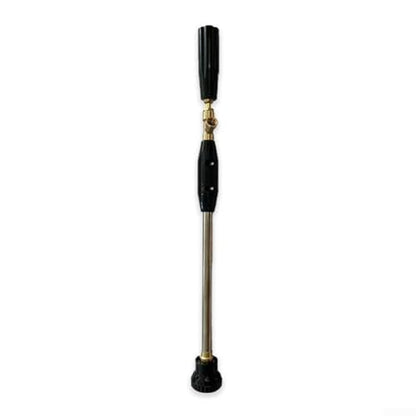 Adjustable High-Pressure Sprayer for Car, Plant, and Outdoor Cleaning with Aluminum Handle and Ceramic Nozzle, Black(60cm)
