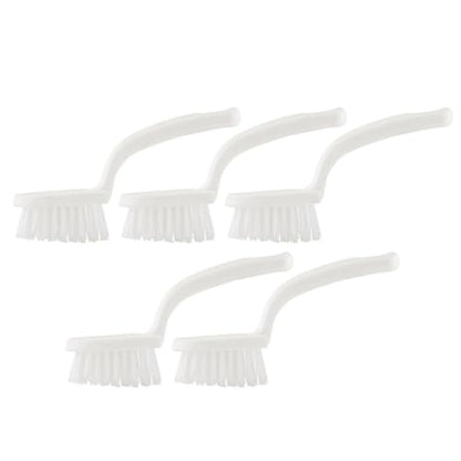 UPKOCH 5pcs Crevice Cleaning Brush Set White Household Groove Floor Window Track Seam Cleaning Tool for Narrow Spaces