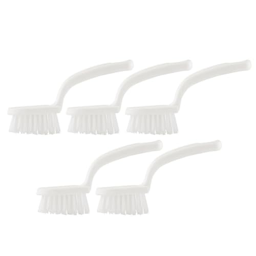 UPKOCH 5pcs Crevice Cleaning Brush Set White Household Groove Floor Window Track Seam Cleaning Tool for Narrow Spaces