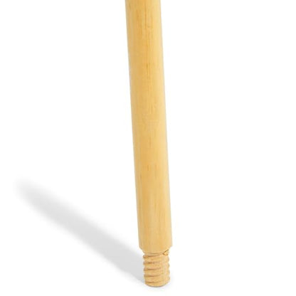 COASTWIDE Professional 60" Wood Push Broom Handle, Threaded Wood Tip - style: Wood Tip