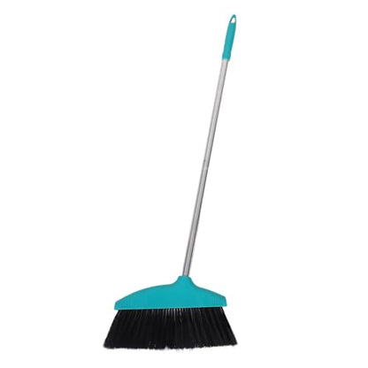 BESPORTBLE Soft Bristle Angle Broom with Long Handle Large Room Sweeping Broom for Indoor and Patio Cleaning Suitable for Home and Garage Use