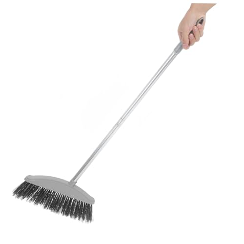 GARVALON Long Handle Dust Broom Hair Removal Sweeper for Carpet Kitchen Floor Cleaning Broom Soft Bristles