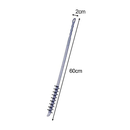 Dryer Vent Cleaner Brush Nylon Double Side Brush Long Flexible Refrigerator Coil Brush for Household Cleaning (Blue) - color: Blue