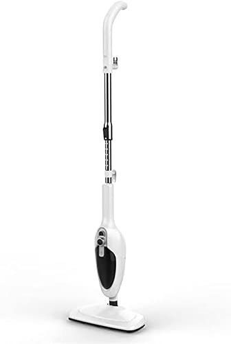 Steam Mop - Detachable Handheld Steam Cleaner, 20ft Power Cord and 300ml Water Tank, Suitable for Hardwood Floor, Carpet, Tile, Laminate, Marble (White)