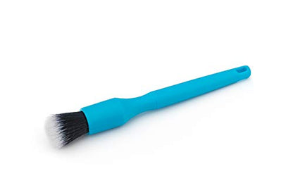 Detail Factory - Crevice Mini Detailing Brush Combo Kit - One Boar's Hair Brush + One Ultra-Soft Synthetic Brush, Heavy Cleaning Action for Small Spaces, Orange + Blue (2-Pack)
