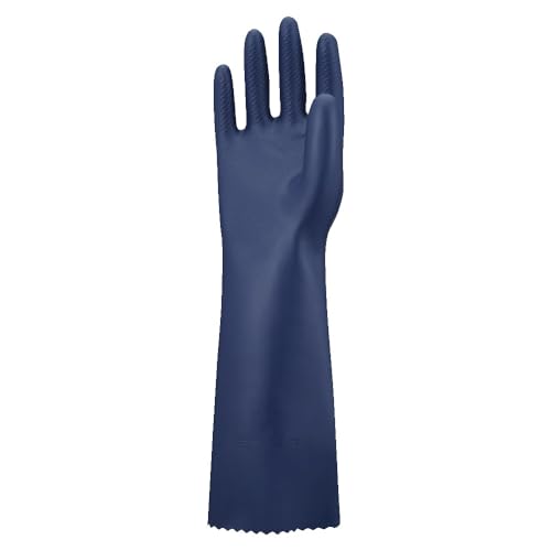 SHOWA CN751 Sustainable EBT Nitrile Chemical Resistant Safety Glove, Unlined, Food Safe, 18 Mil, 15" Length, Small (12 Pair) - size: Small