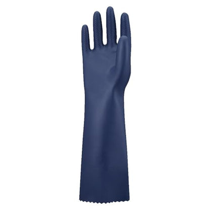 SHOWA CN751 Sustainable EBT Nitrile Chemical Resistant Safety Glove, Unlined, Food Safe, 18 Mil, 15" Length, X-Large (12 Pair) - size: X-Large