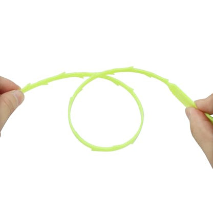 3 Pack 20 Inch Drain Clog Remover Snakes, Hair Cleaning Tool Effective Drain Snake Auger Tool for Sink, Shower, Bathtub, and Toilet(Green) - color: Green