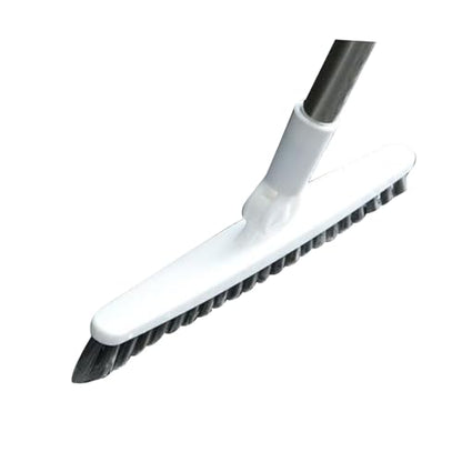 Aramox Long Handle Crevice Brush, Thoroughly Floors and Tile Grout, Effectively Remove, Easy to Hard to Corners and Drains, with Sturdy Plastic, for Bathrooms Kitchens and Toilets (White 120cm) - size: White 120cm