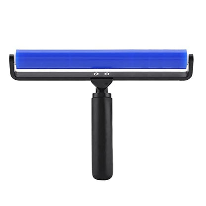 Dust Removal Roller, Blue Silicone Manual Roller Antistatic Cleaner Tool Silicone Roller Screen Film Roller Manual Cleaner Tool for Household Bedroom Living Room Office (12 Inch)