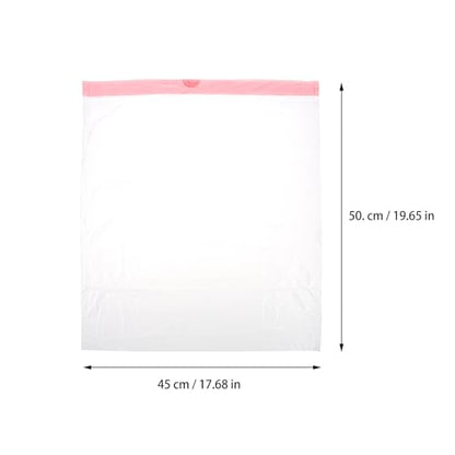 Heavy-duty Drawstring Trash Bags 45x50cm 5pcs Strong Portable Garbage Bags for Home Kitchen Waste Disposal White Sturdy Rubbish Liners