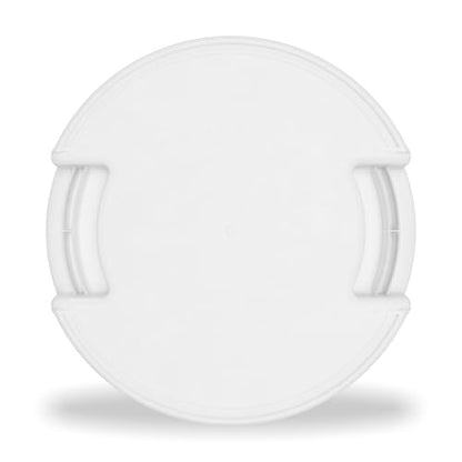 Winco Heavy-Duty Round Waste Container/Trash Can, 20 Gallon, White - color: White, size: 20 Gallon