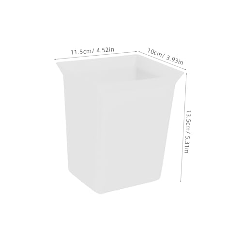 Hemobllo Portable Plastic Cleaning Caddy Compact Organizer Bin with Integrated Tool Bar for Hotel Housekeeping and Household Use Easy to Clean Sturdy Construction White - color: White