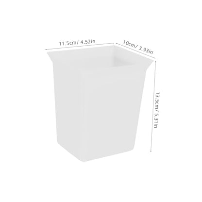 Hemobllo Portable Plastic Cleaning Caddy Compact Organizer Bin with Integrated Tool Bar for Hotel Housekeeping and Household Use Easy to Clean Sturdy Construction White - color: White