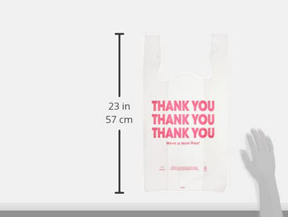 Cosco Universal Plastic Thank You - size: Box of 250 (Pack of 8)