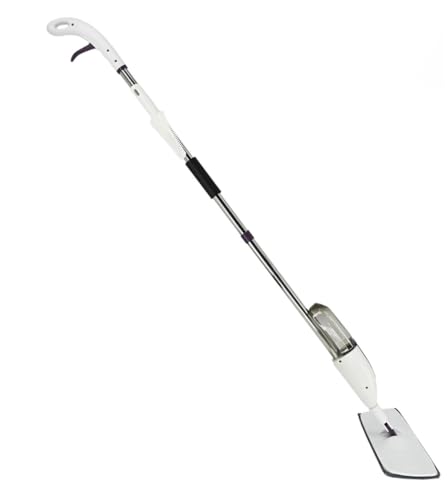Spray Mop for Floor Cleaning with 2 Washable Microfiber Pads & Cleaning Brush, 360° Rotating Refillable Dust Mop for Hardwood, Tile, Laminate & Kitchen Floors.