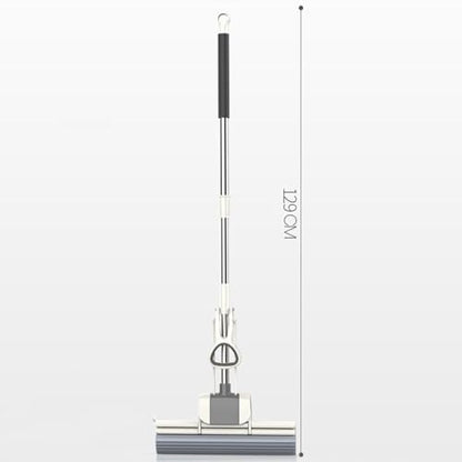 Sponge Mop, Lightweight Roller Sponge Mop, Hand Freely Multifunctional Squeeze Roller Mop for Kitchen Bathroom Tiles