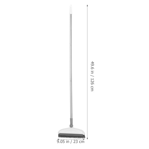 Toyvian Long Handle Floor Brush Scrubber Stiff Bristles Groove and Seam Cleaning Brush for Bathroom and Kitchen Tiles 126cm Extendable for Shower and Floor Stains