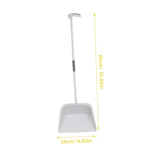 1Set Soft Bristle Broom Set with Long Handle Dustpan Cleaning Tool for Home Garage and Outdoor Use Versatile Floor Cleaning Supplies Grey