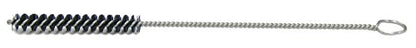 Weiler 44110 6-1/4" Length, 1/4" Diameter, 3/32" Stem Diameter, Straight Black Nylon Fill, Power And Hand Nylon Tube Brush With Loop Handle - size: 1/4", style: Pack of 1