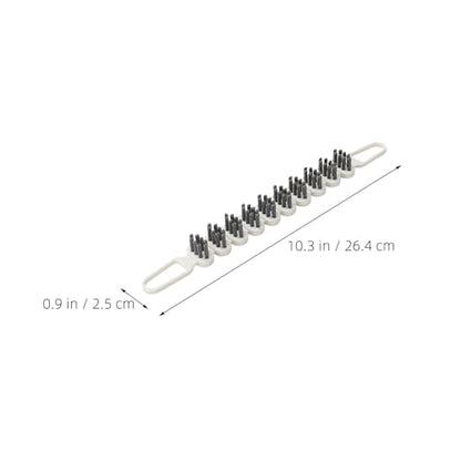 UKCOCO 2pcs Bendable Crevice Cleaning Brush Set, Small Metal Bristle Gap Cleaner for Kitchen, Bathroom, and Household Debris Removal