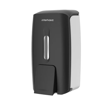 Soap Dispenser Wall Mount 28oz Commercial Hand Soap Dispenser for Bathroom Liquid Gel Hand Sanitizer Dispenser No Drilling Black - color: Black
