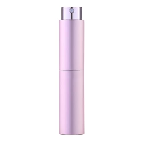 Tekson 10ml Travel Perfume Atomizer Refillable, Mini Cologne Spray Bottle Empty, Small Coffee Spray Bottle (Pink) - color: pink