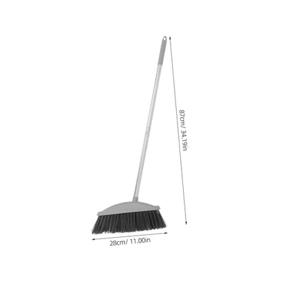 GARVALON Long Handle Dust Broom Hair Removal Sweeper for Carpet Kitchen Floor Cleaning Broom Soft Bristles