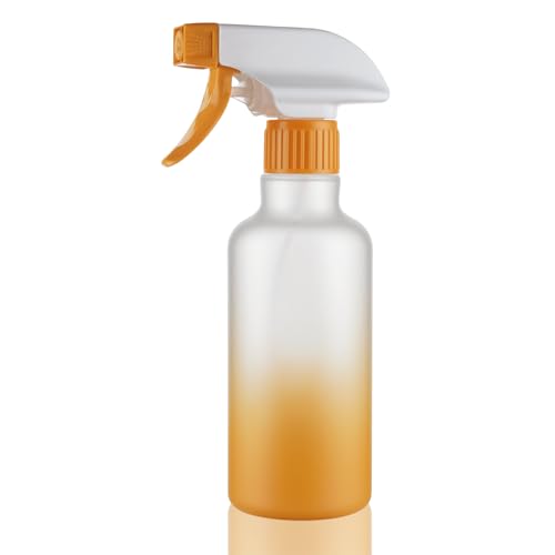 Spray Bottles Plastic Spray Bottle for Hair Mist/Stream Heavy Duty Empty Spray Bottles for Cleaning Solutions, Plants, Cooking (12oz-Yellow) - color: 12oz-Yellow