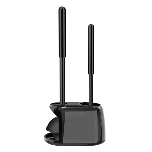 SetSail Toilet Brush and Plunger Set, Semi-Hidden Toilet Plungers Heavy Duty Toilet Bowl Brush and Holder for Bathroom Toilet Plunger and Brush Set for Deeply Cleaning - Black - color: Black, size: 1 pack