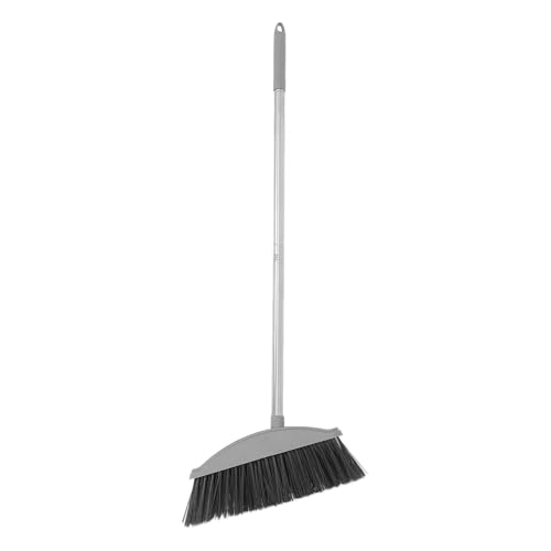 Garneck Heavy Duty Long Handle Sweeping Broom with Rotatable Handle Angle Outdoor Dust Broom for Floor Cleaning Soft Bristles Safe for Various Floor Types Construction