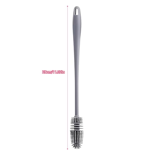 Silicone Bottle Cleaning Brush Long Handle Narrow Neck Water Bottle Cleaner Kitchen Glassware Scrubber Tool