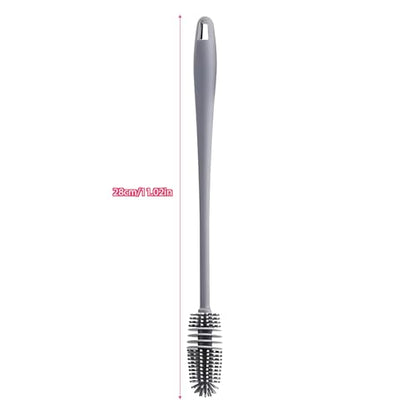 Silicone Bottle Cleaning Brush Long Handle Narrow Neck Water Bottle Cleaner Kitchen Glassware Scrubber Tool