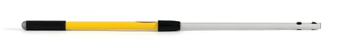 Rubbermaid Commercial Products HYGEN Quick-Connect Straight Extension/Extendable Handle/Stick, 20 - 40 inch, Yellow, Lightweight for Janitorial/Professional Microfiber Cleaning/Dusting