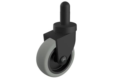 3 Inch Mop Bucket Replacement Casters Set of 4 Heavy Duty Non-Marking TPR Caster Wheels No Brake for Rubbermaid Mop Models 7570-l2,7571,7580,7581 Wavebrake(Black) - style: 3 Inch-19/32"x1-4/9"