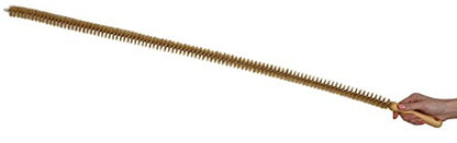 KONEX 45" Dryer Vent Cleaner Brush Flexible Lint Trap Cleaning Tool with Horsehair Bristles - style: Medium-Stiff Natural Bristle