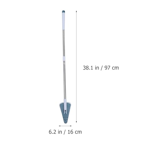 Bathroom Floor Cleaning Brush Long Handle Hard Bristle Tile Scrub Brush Dark Blue Multi-Purpose Floor Cleaner for Bathtub and Toilet Cleaning