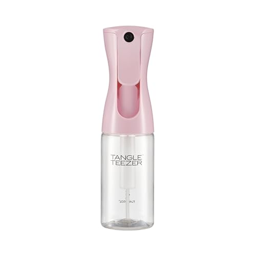 TANGLE TEEZER Travel-Size Fine Mist Continuous Spray Bottle, Reusable and Refillable, for Hair Detangling and Styling, 6.1 oz, Millennial Pink - color: Millennial Pink, size: 6.1 Ounces