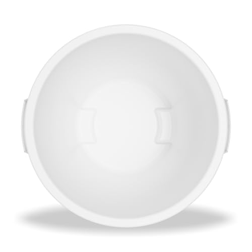 Winco Heavy-Duty Round Waste Container/Trash Can, 20 Gallon, White - color: White, size: 20 Gallon