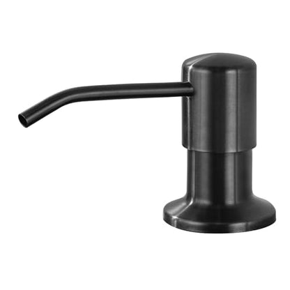 Soap Dispenser for Kitchen Sink, Lotion Dispenser for Kitchen Sink Stainless Steel Pump Head, with 17 Ounce Soap Bottle Refill from The Top,Soap Pump for Kitchen Sink Gun Metal - color: Gun Metal