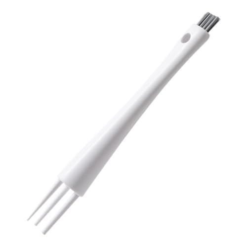 Multifunctional Gap Cleaning Brush – Stiff Bristle Grout Scrub Tool for Kitchen Tile Floors, Bathroom Crevices & Window Tracks, White